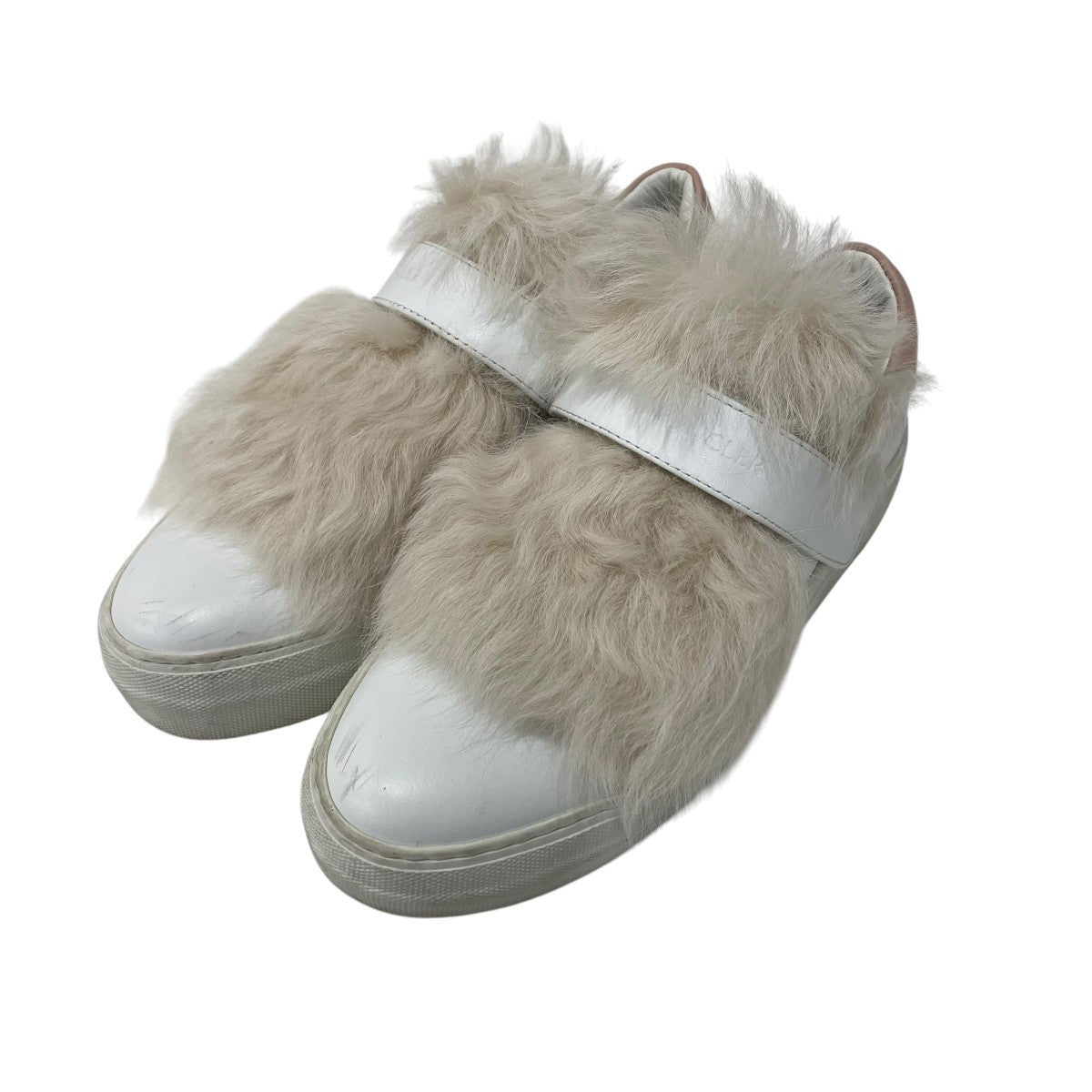 MONCLER ファー ベルクロスニーカー