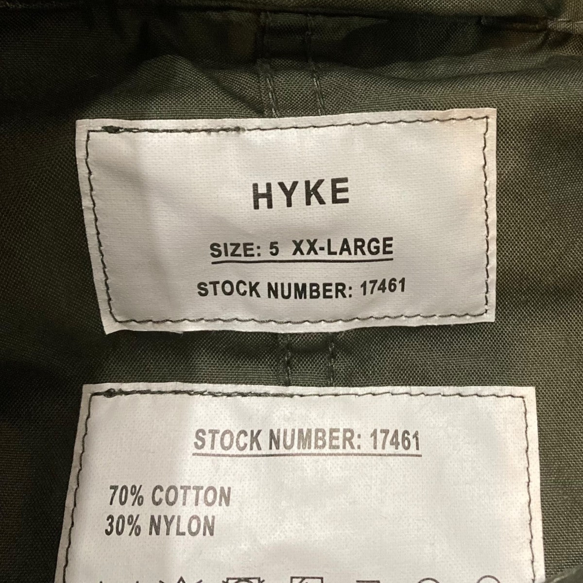 HYKE 26SSFIELD COATコート261-17461 古着・中古-6枚目のアイテム画像