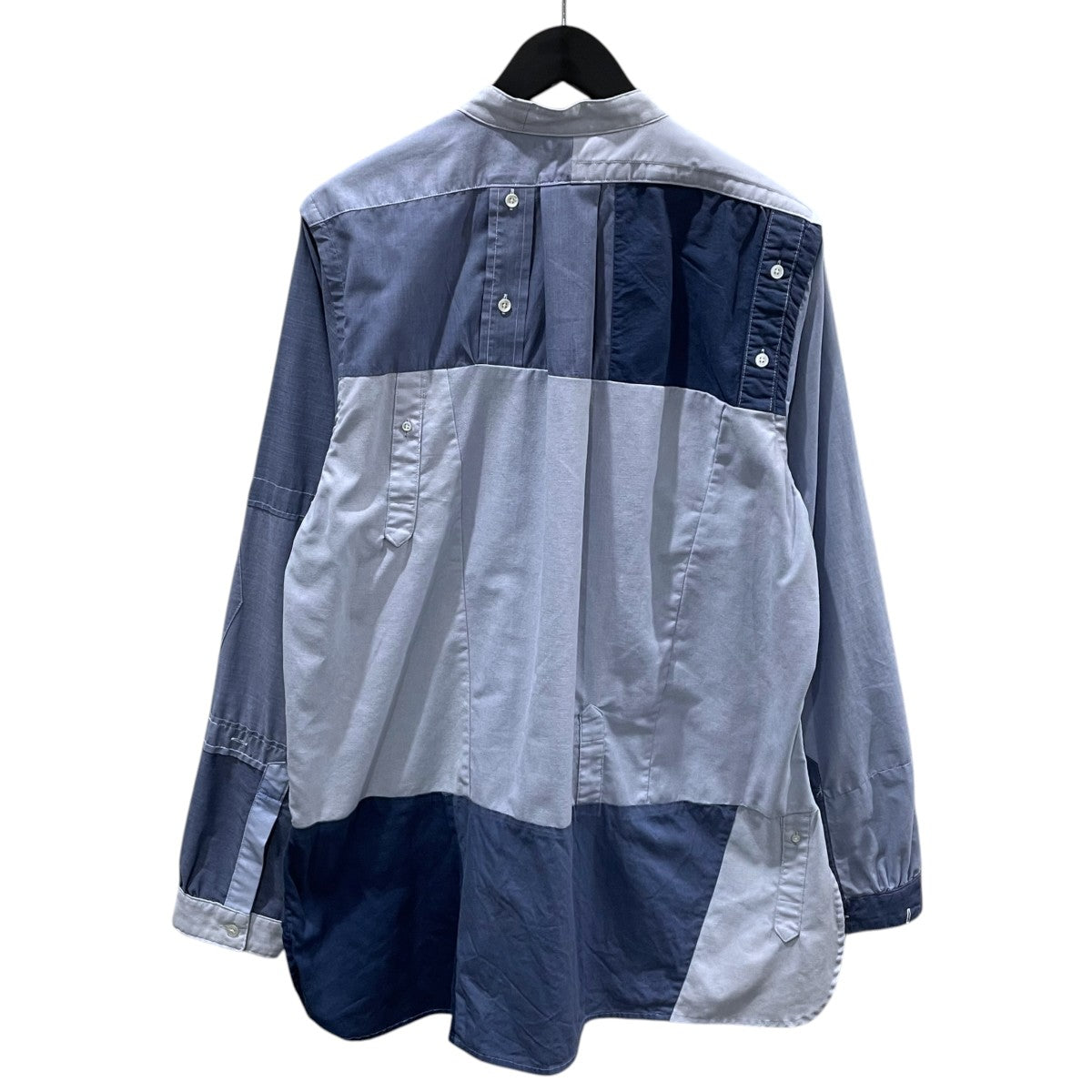 Rebuild by Needles リメイクパッチワークバンドカラーシャツ 古着・中古-2枚目のアイテム画像