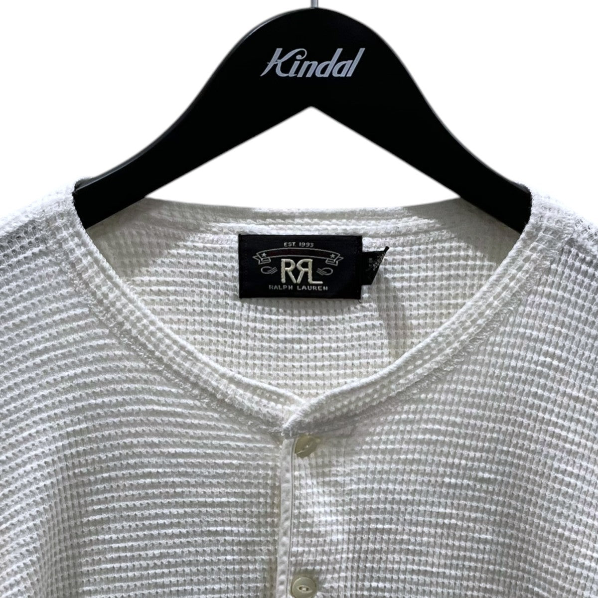 RRL ヘンリーネックサーマルカットソー 古着・中古-3枚目のアイテム画像