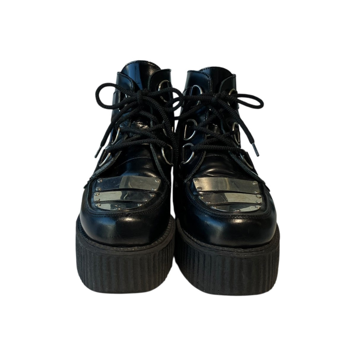 LIMI feu×UNDERGROUND(R) BLACK LEATHER BOOTS WITH METAL PLATESブーツLJ-E02-713-1-02 古着・中古-3枚目のアイテム画像