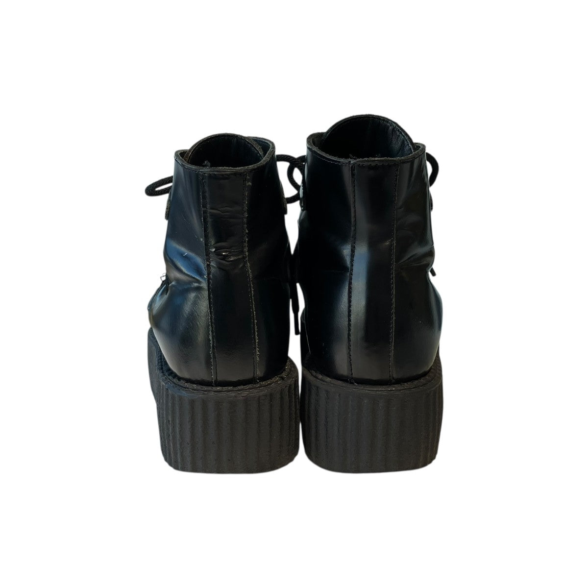 LIMI feu×UNDERGROUND(R) BLACK LEATHER BOOTS WITH METAL PLATESブーツLJ-E02-713-1-02 古着・中古-4枚目のアイテム画像
