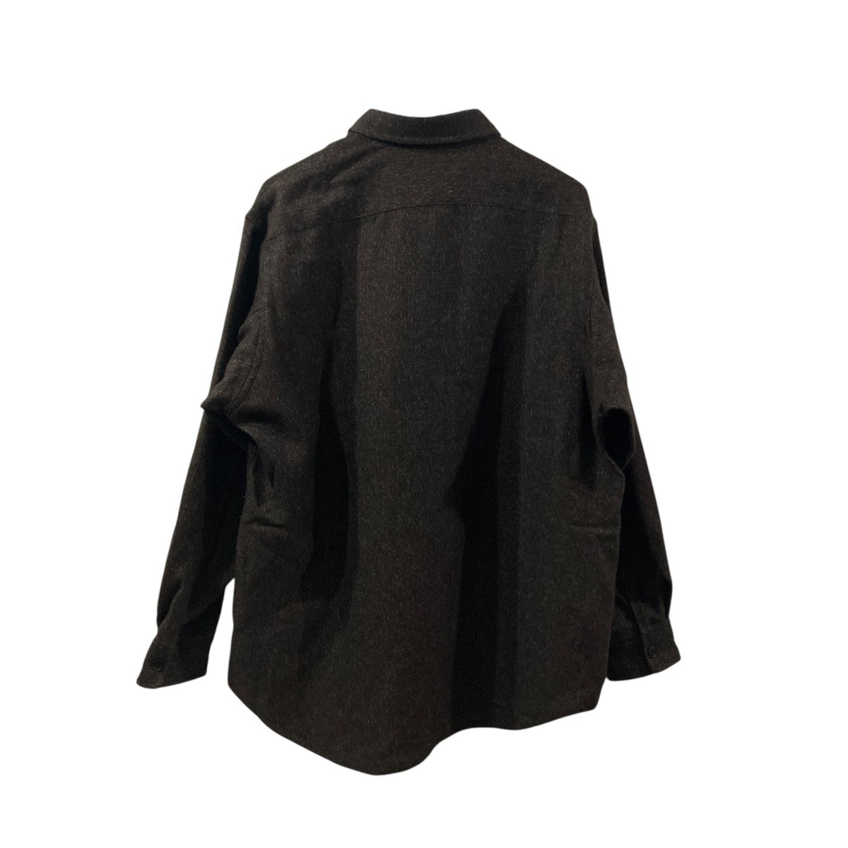 MELANGE CHAIN TWILL ZIP UP SHジップシャツULSH49-HC175-B