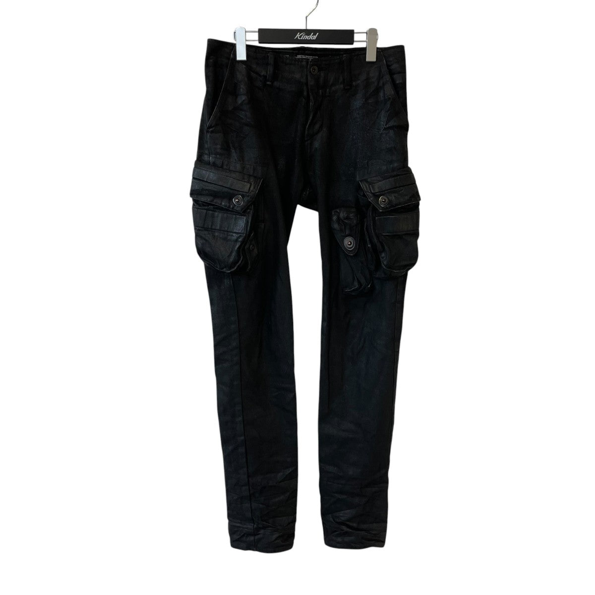JULIUS 12oz Coated Denim Tapered Gasmask Cargo Pantsパンツ899PAM3-C 古着・中古-1枚目のアイテム画像