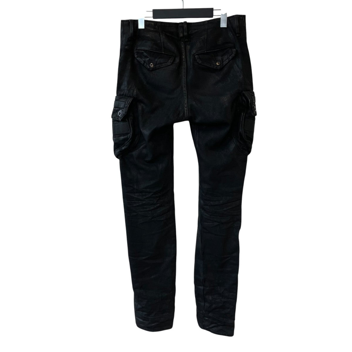 JULIUS 12oz Coated Denim Tapered Gasmask Cargo Pantsパンツ899PAM3-C 古着・中古-2枚目のアイテム画像