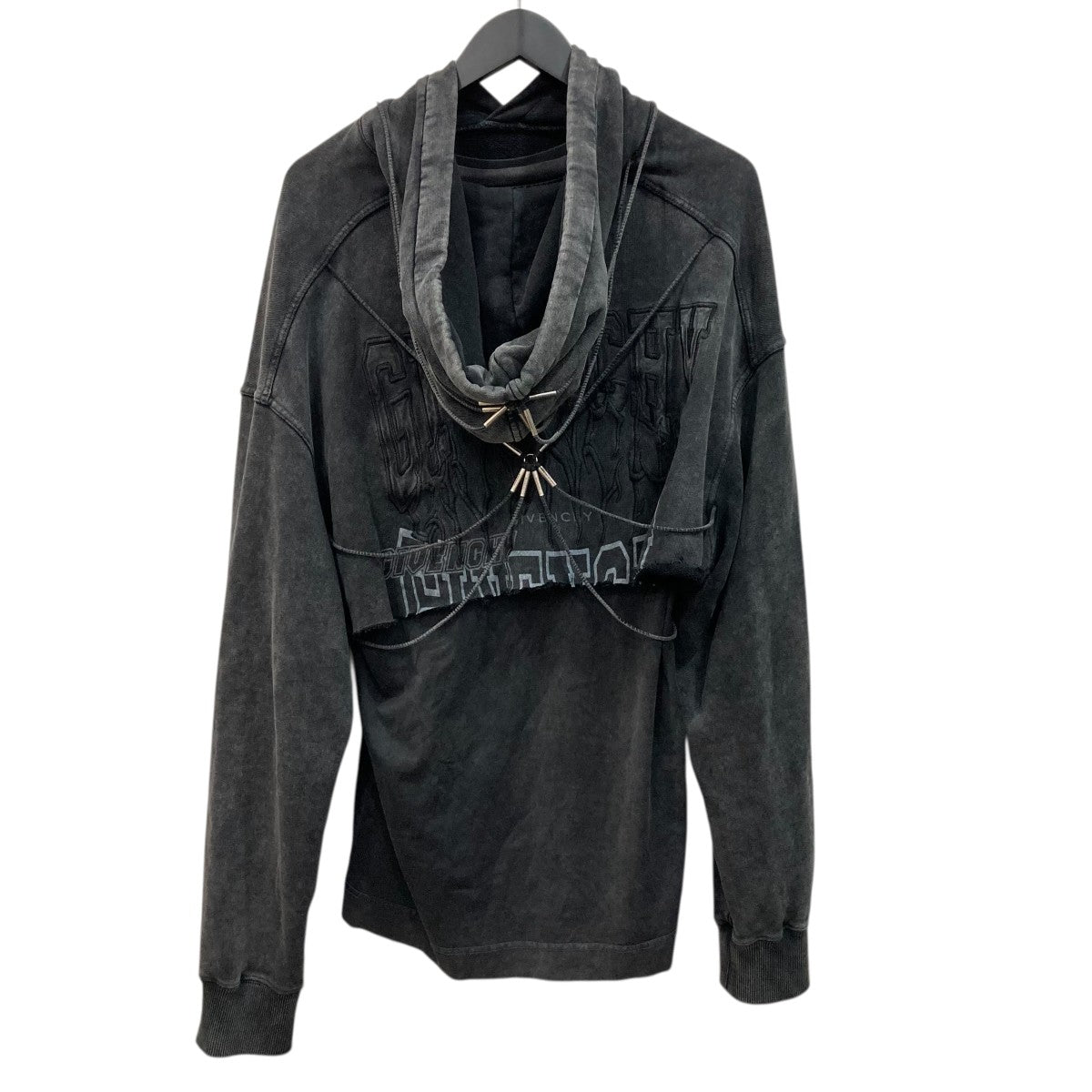GIVENCHY(ジバンシィ) ユーズド加工レイヤードプルオーバーパーカー