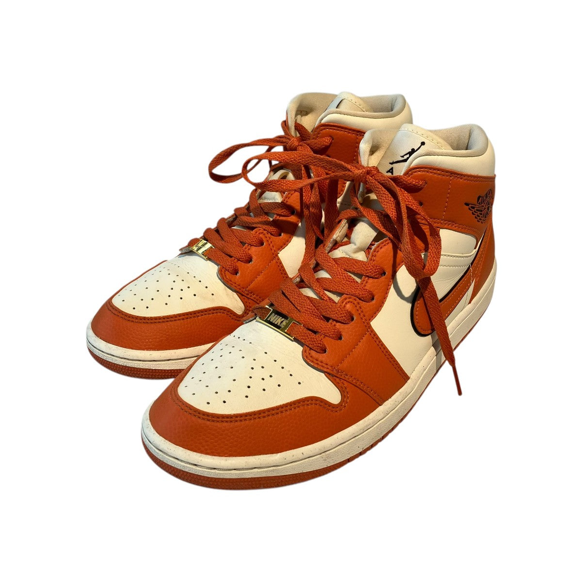 NIKE Air Jordan 1 Mid SE Sport SpiceハイカットスニーカーDV1302-100 古着・中古-1枚目のアイテム画像