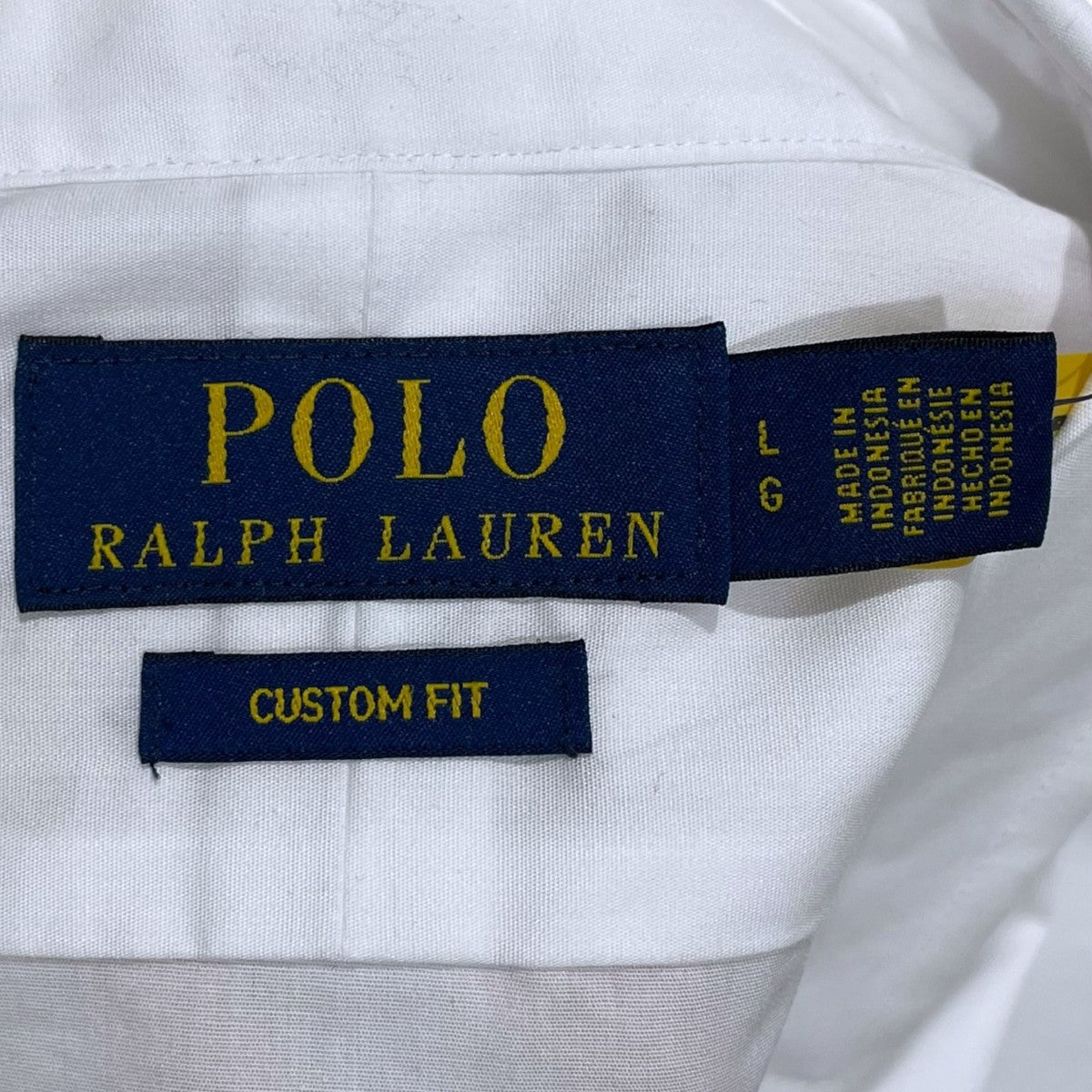 POLO RALPH LAUREN 長袖シャツ Poplin Dress Shirt ポプリンドレスシャツ CUSTOM FIT カスタムフィット 古着・中古-6枚目のアイテム画像