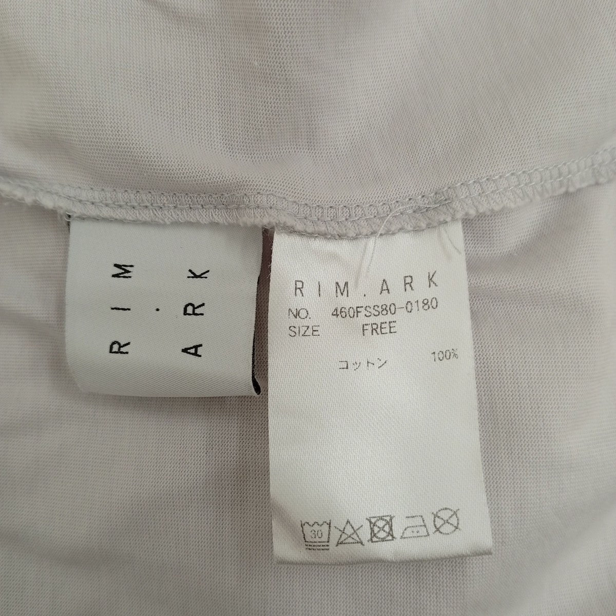 RIM．ARK Sleeve tuck cut tops半袖カットソー460FSS80-0180 古着・中古-3枚目のアイテム画像
