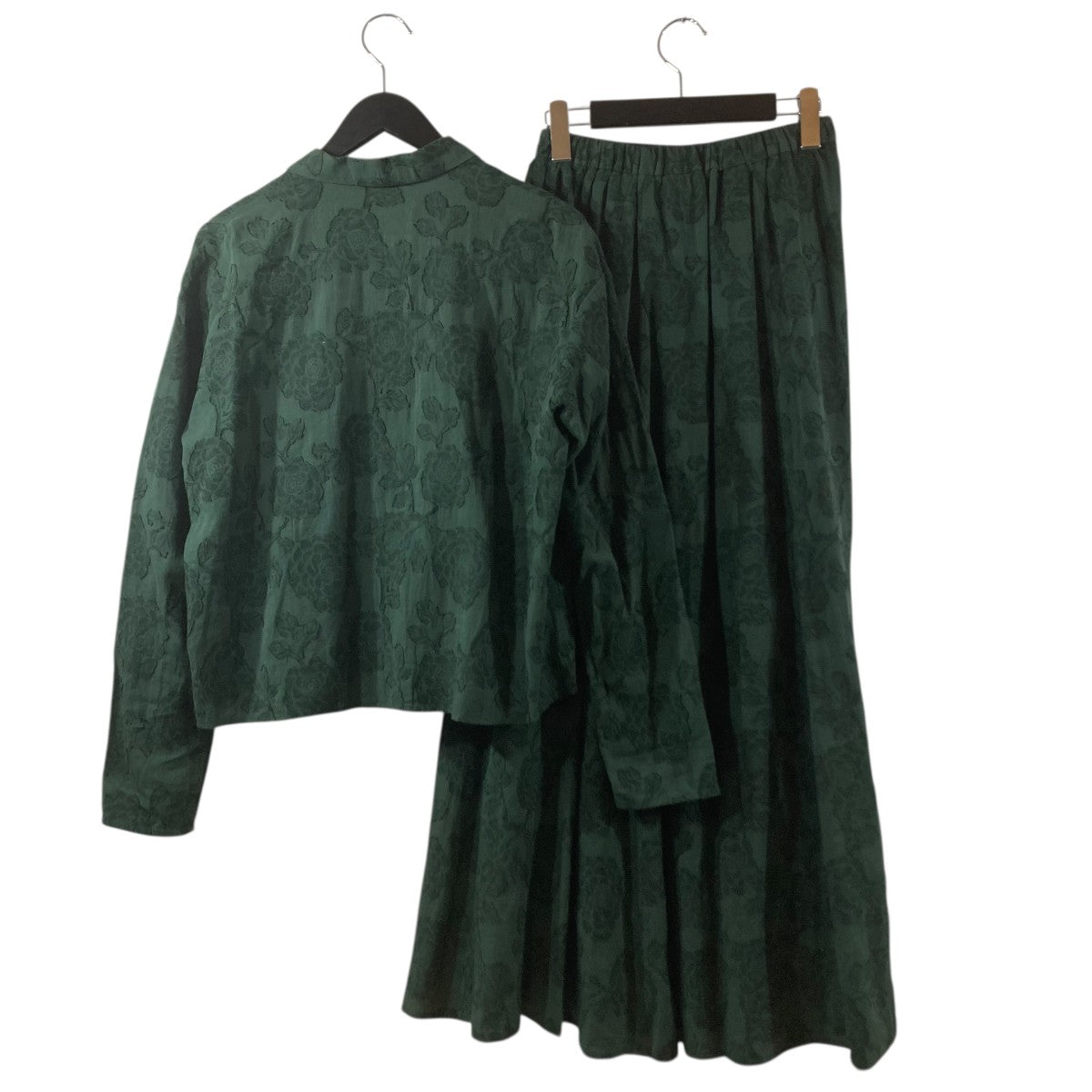 FLOWER JACQUARD SET UPセットアップブラウス16122-4251
