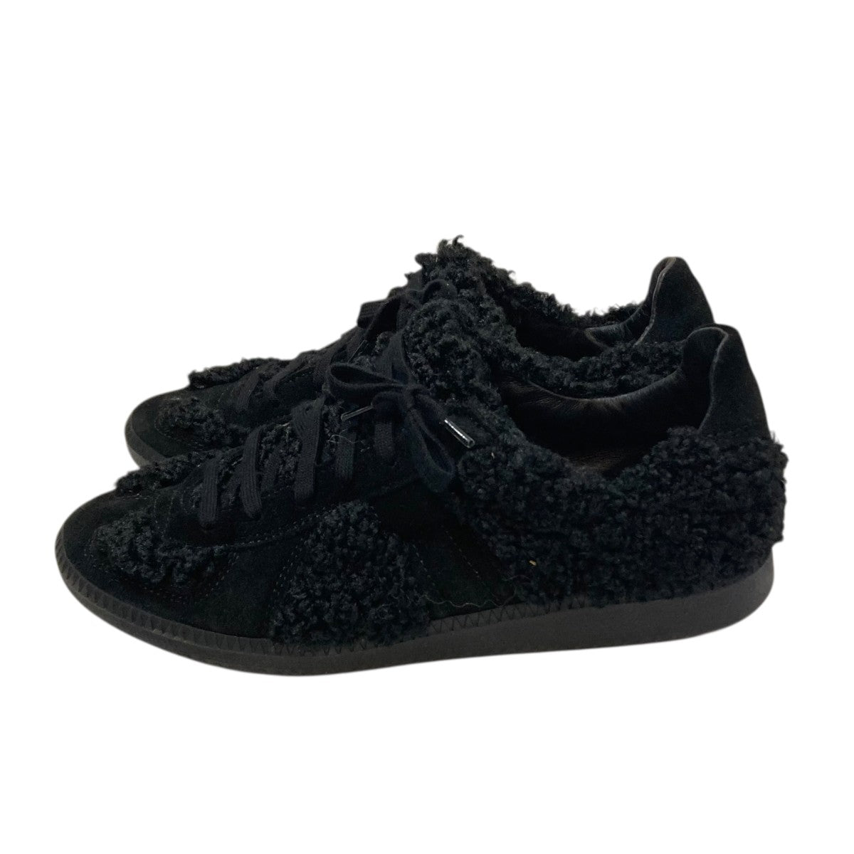 german traner in boawith cowhide blackボアスニーカー1445711943