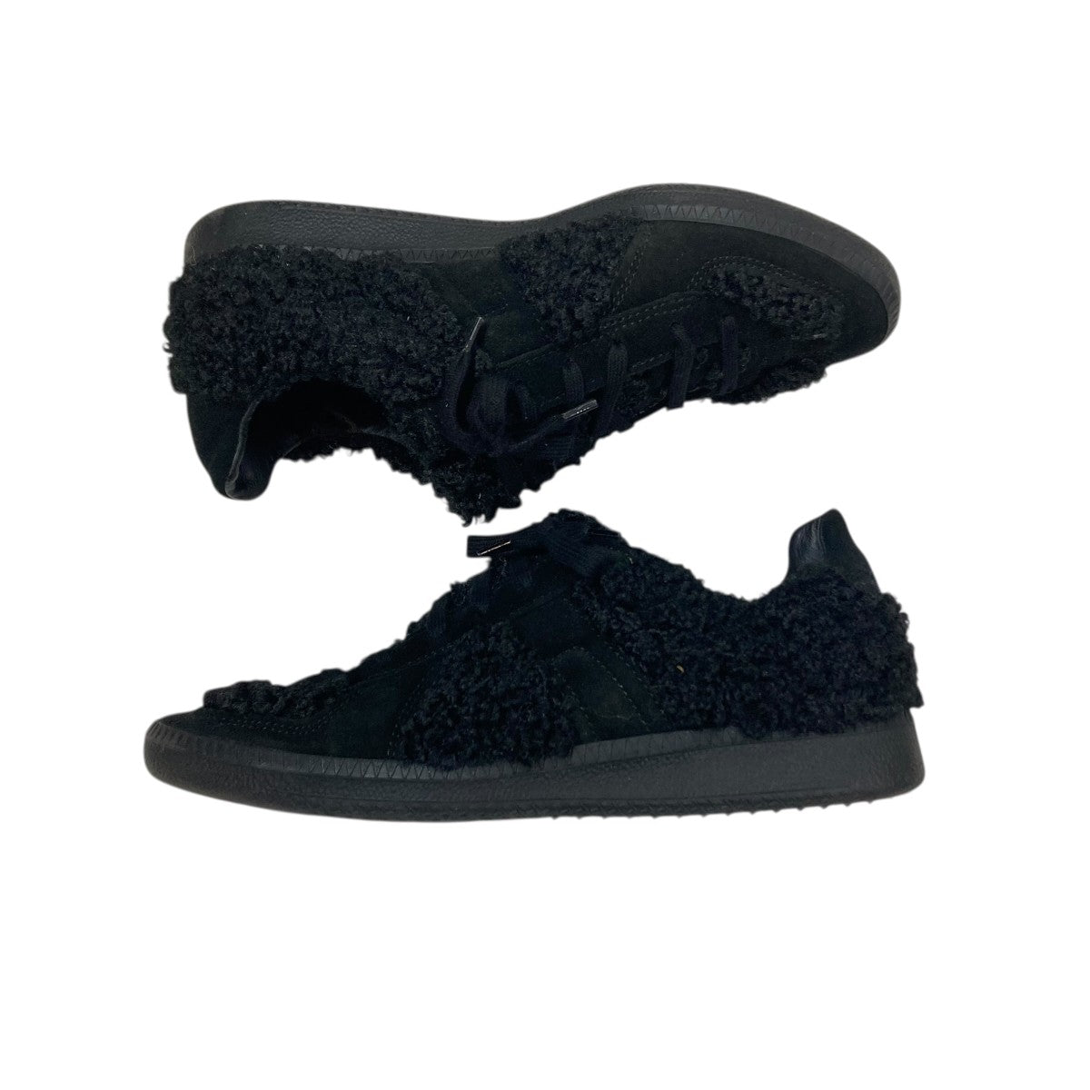 german traner in boawith cowhide blackボアスニーカー1445711943
