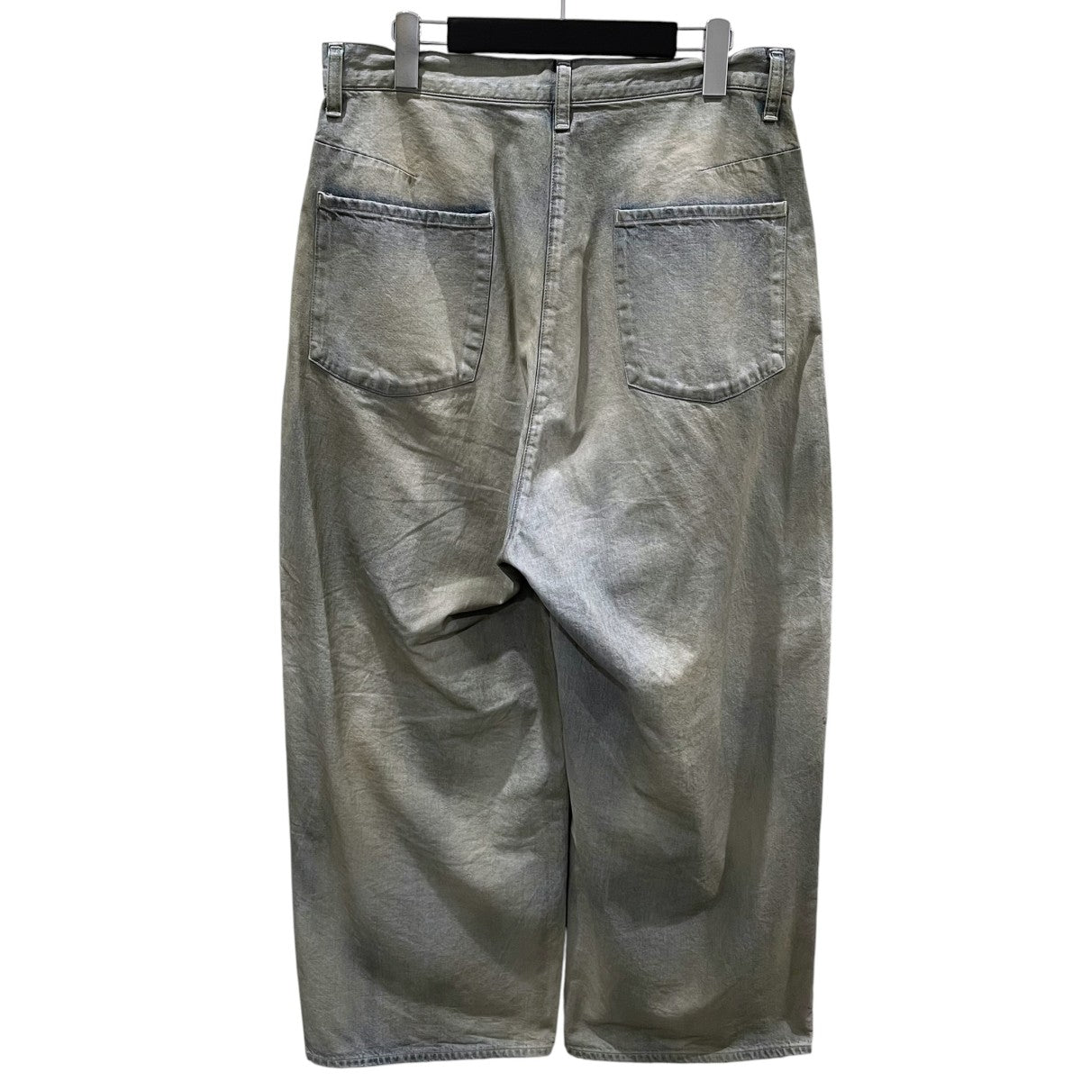 ANCELLM 25AW 加工ワイドストレートデニムパンツ #04 AGING01 ANC-PT100 古着・中古-2枚目のアイテム画像