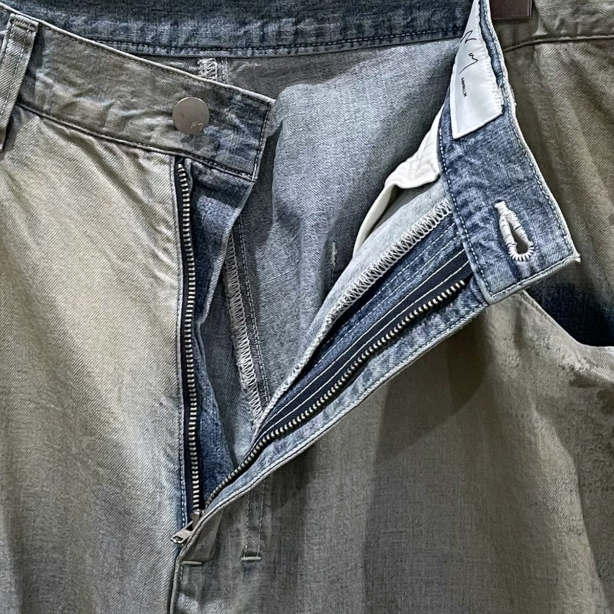 ANCELLM 25AW 加工ワイドストレートデニムパンツ #04 AGING01 ANC-PT100 古着・中古-3枚目のアイテム画像