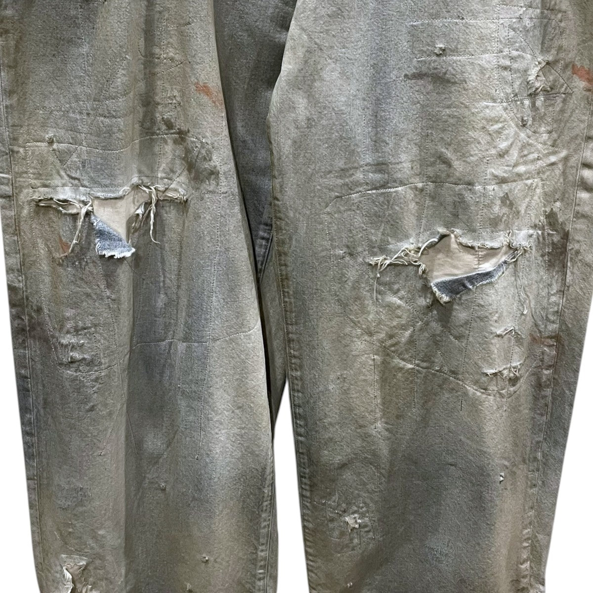 ANCELLM 25AW 加工ワイドストレートデニムパンツ #04 AGING01 ANC-PT100 古着・中古-4枚目のアイテム画像