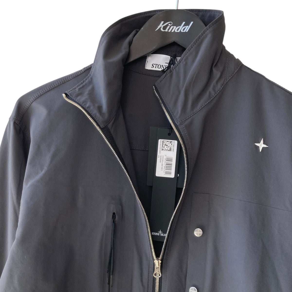 STONE ISLAND Bi-Stretch Nylon Tela Overshirtジップアップ シャツジャケットK1S151200019 古着・中古-3枚目のアイテム画像