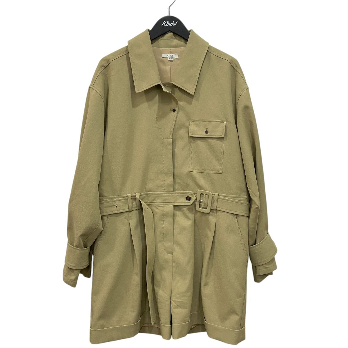 AMERI TRENCH LIKE SHORT ROMPERSオールインワン0126105610390 古着・中古-1枚目のアイテム画像