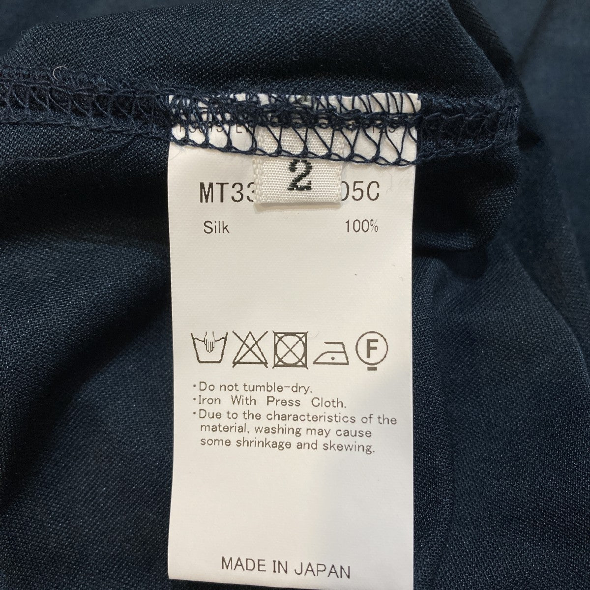 SILK PIQUE HENRY TEE長袖カットソーMT3303-0805C