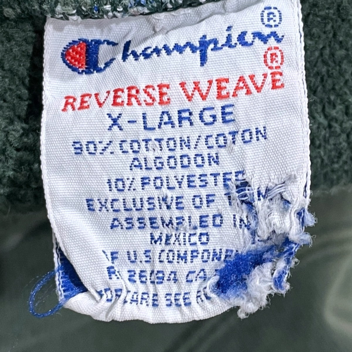 90s スウェットトレーナー REVERSE WEAVE CREWNECK SWEATSHIRT リバースウィーブクルーネックスウェットシャツ メキシコ製