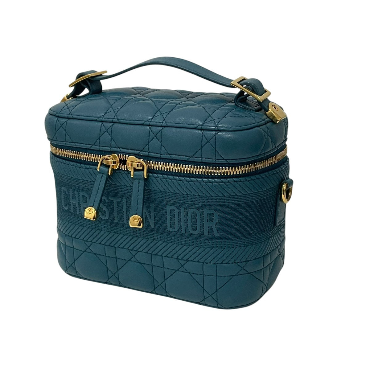 Christian Dior スモール バニティ カナージュショルダーバッグ 古着・中古-1枚目のアイテム画像