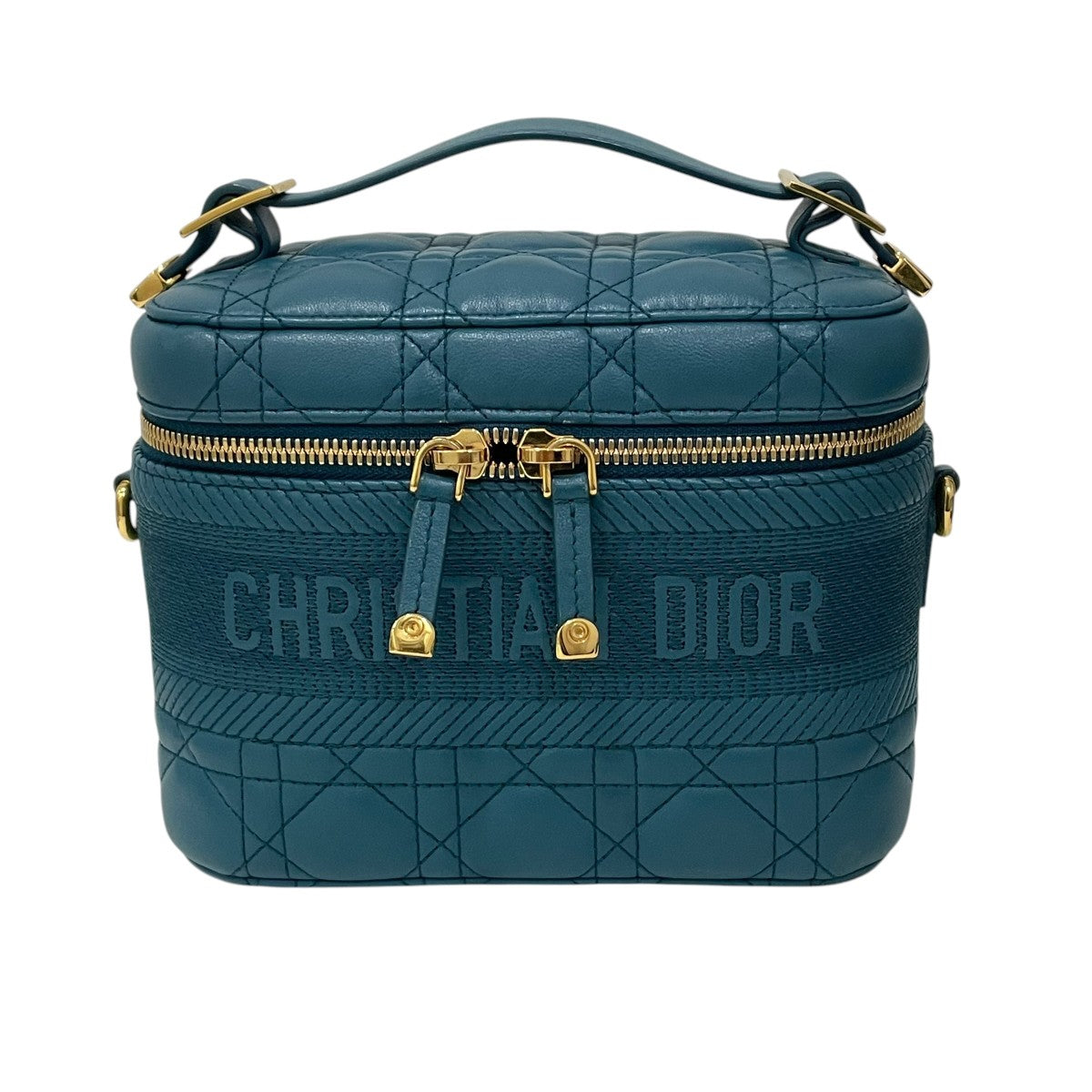 Christian Dior スモール バニティ カナージュショルダーバッグ 古着・中古-2枚目のアイテム画像
