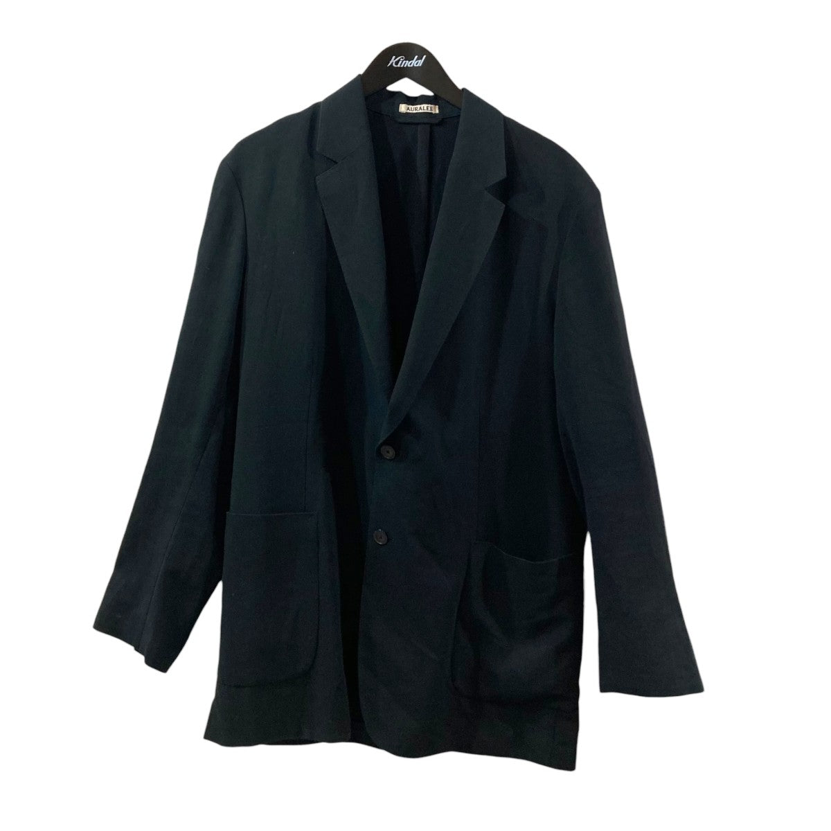 AURALEE 25SSLIGHT COTTON WOOL VIYELLA JACKETジャケットA25SJ01KV 古着・中古-1枚目のアイテム画像