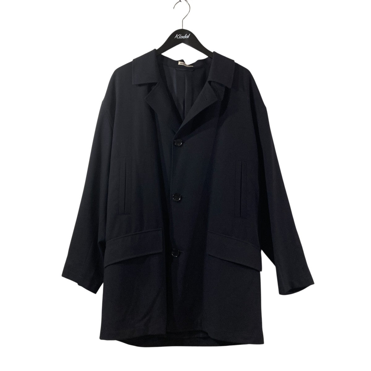 HARD TWIST WOOL DOBBY HALF COATハーフウールコートA21SC01KW