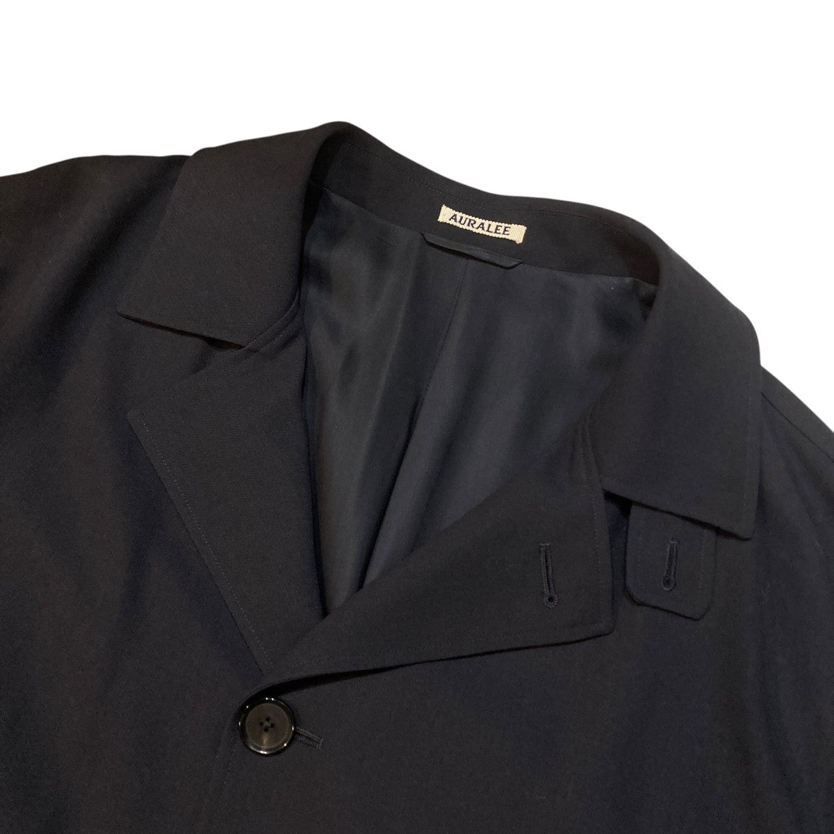 HARD TWIST WOOL DOBBY HALF COATハーフウールコートA21SC01KW