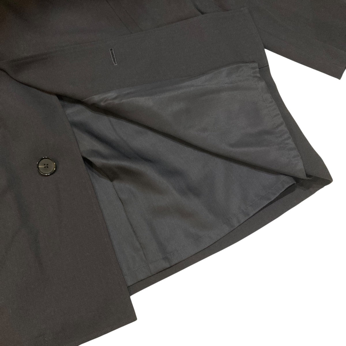 HARD TWIST WOOL DOBBY HALF COATハーフウールコートA21SC01KW