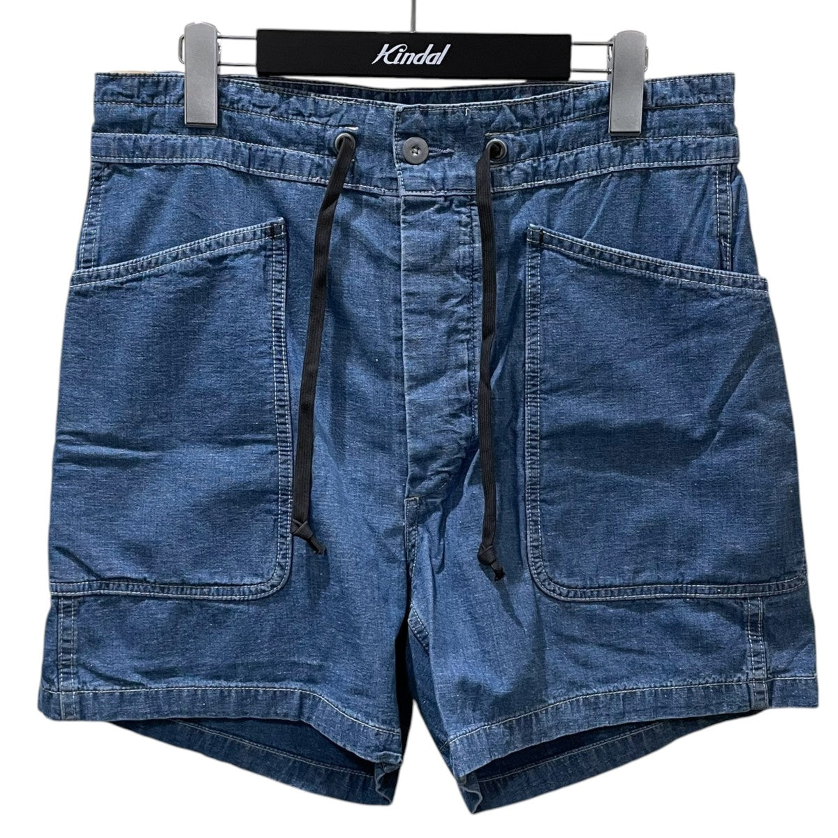 RRL 25SS コットンリネン シャンブレーハーフパンツ Caldwell Shorts コールドウェル ショーツ 782959701001 古着・中古-1枚目のアイテム画像