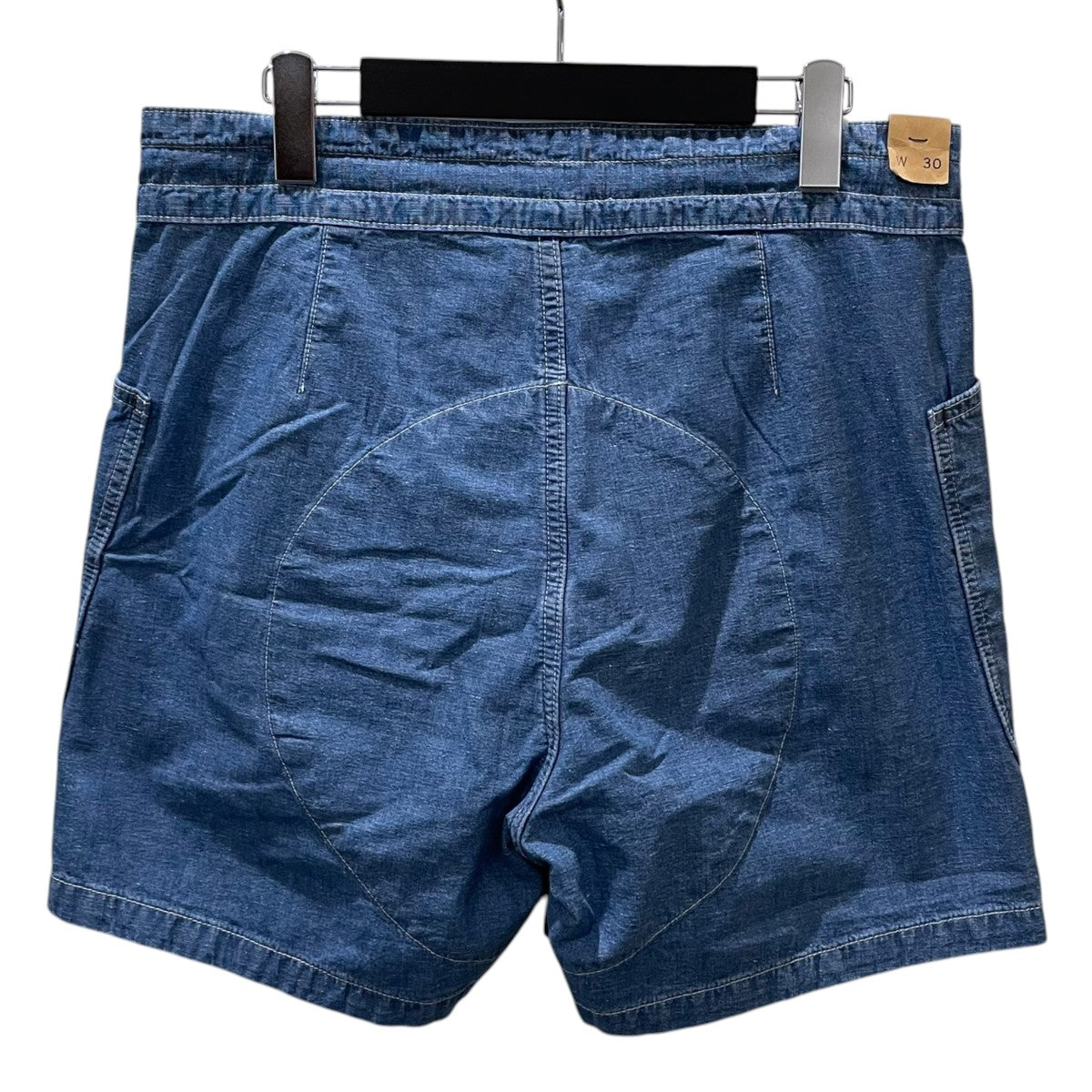 RRL 25SS コットンリネン シャンブレーハーフパンツ Caldwell Shorts コールドウェル ショーツ 782959701001 古着・中古-2枚目のアイテム画像