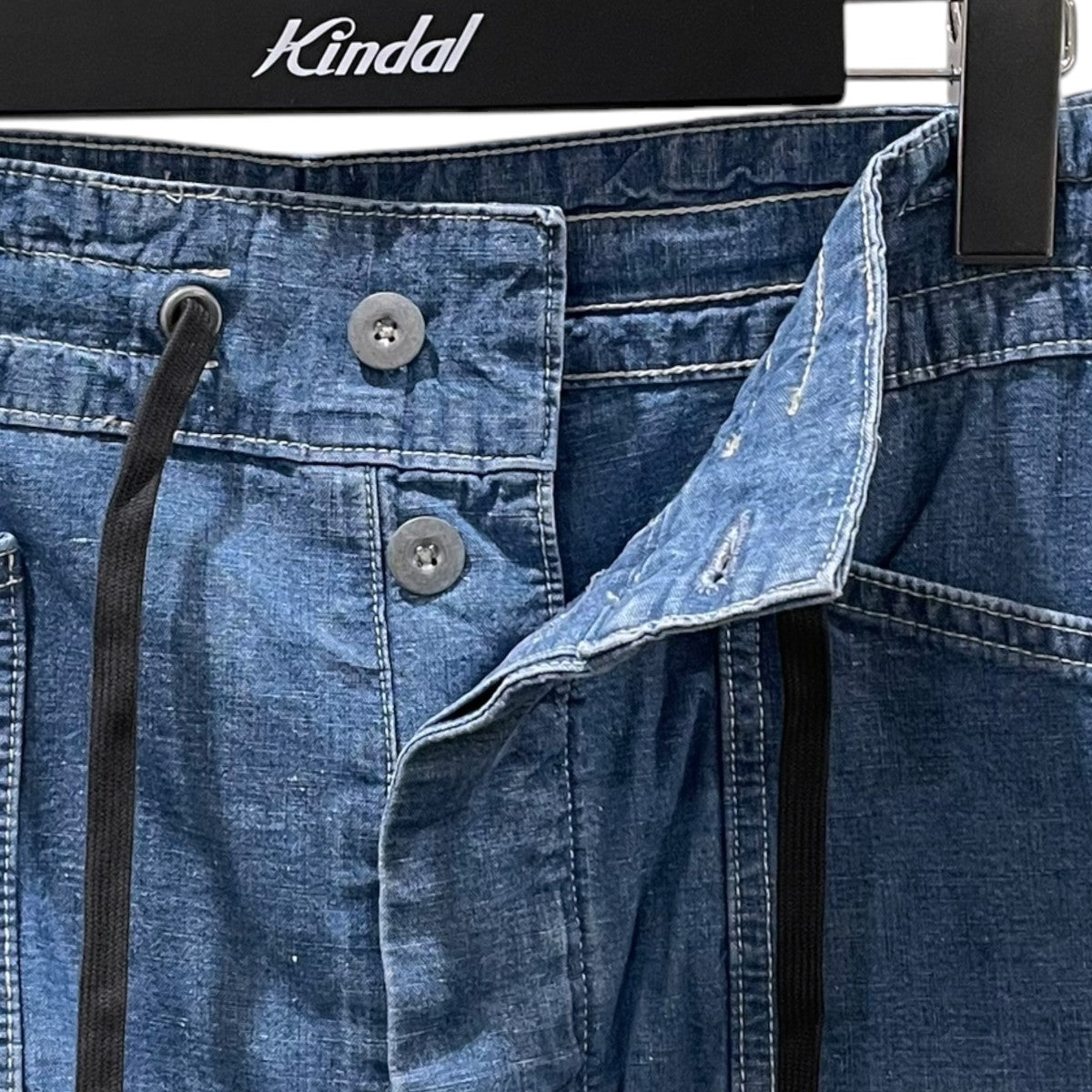RRL 25SS コットンリネン シャンブレーハーフパンツ Caldwell Shorts コールドウェル ショーツ 782959701001 古着・中古-3枚目のアイテム画像