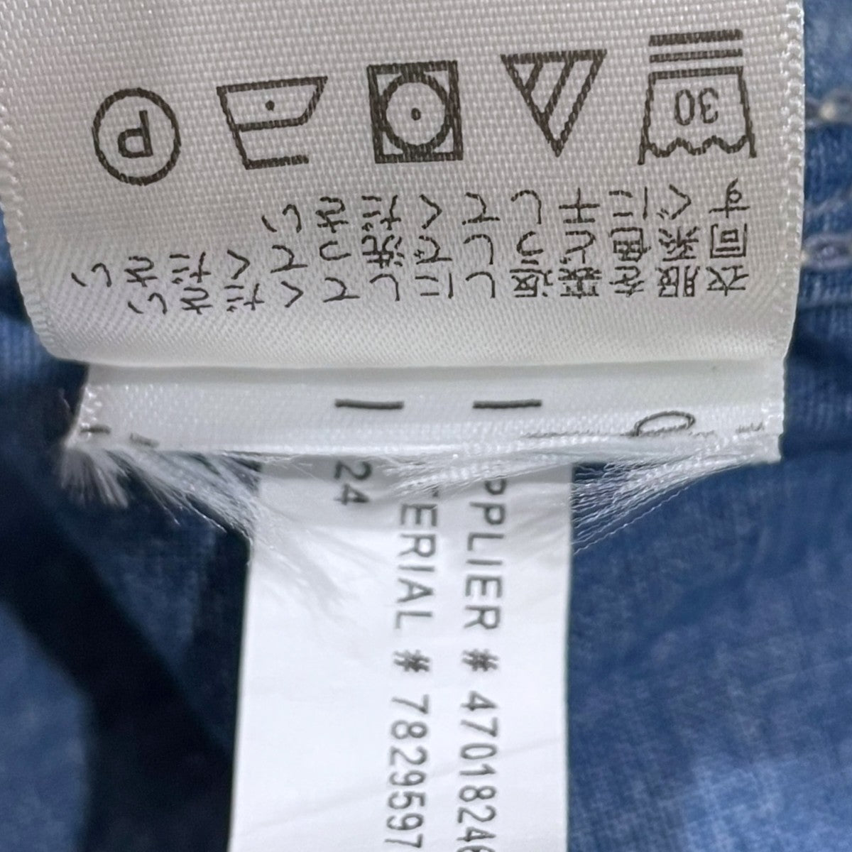 RRL 25SS コットンリネン シャンブレーハーフパンツ Caldwell Shorts コールドウェル ショーツ 782959701001 古着・中古-6枚目のアイテム画像