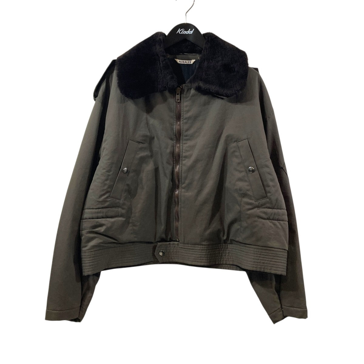 AURALEE WASHED FINX COTTON GABARDINE FLIGHT BLOUSONジャケットA25AB01HM