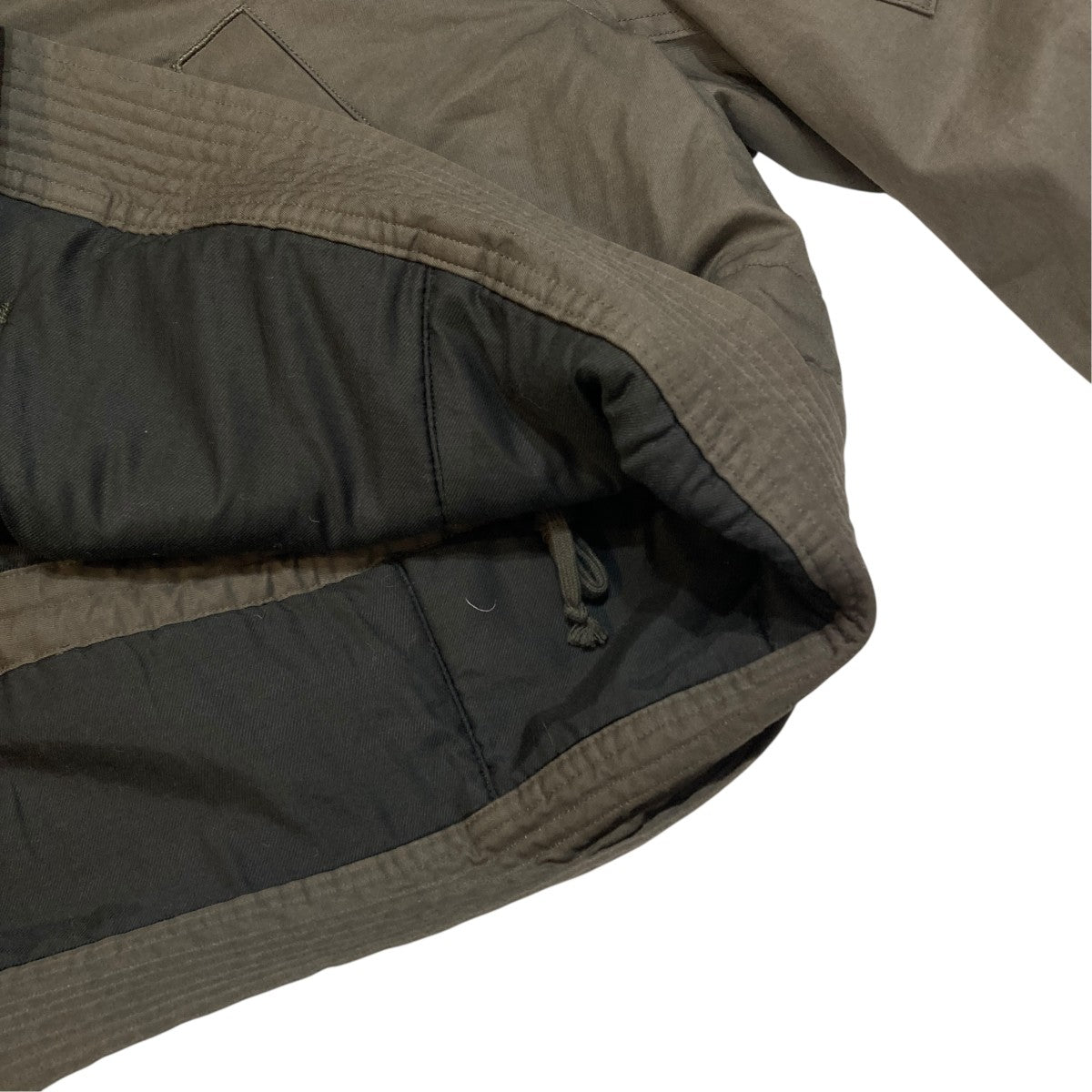 AURALEE WASHED FINX COTTON GABARDINE FLIGHT BLOUSONジャケットA25AB01HM 古着・中古-7枚目のアイテム画像