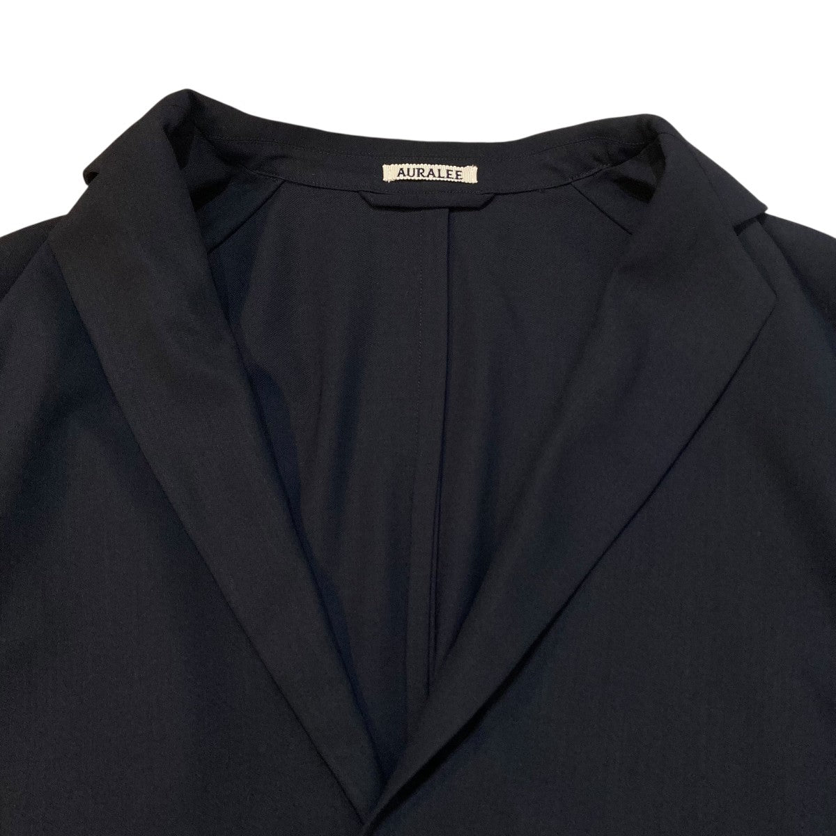 AURALEE HARD TWIST WOOL DOBBY JACKETテーラードジャケットA20SJ01KW 古着・中古-3枚目のアイテム画像
