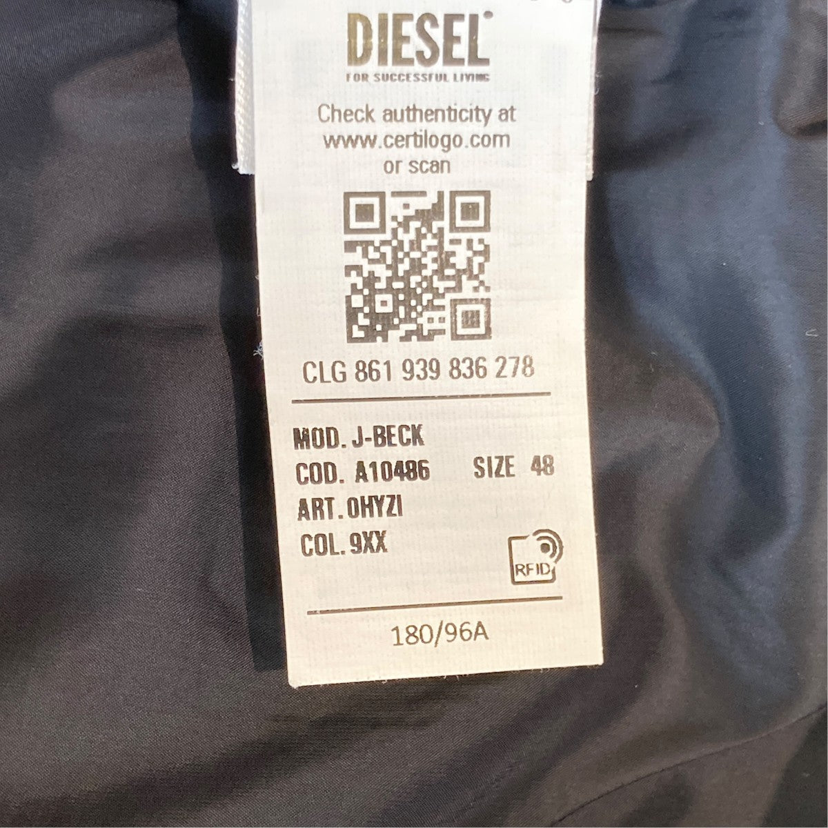 DIESEL J-Beck Biker JacketジャケットA10486 古着・中古-5枚目のアイテム画像
