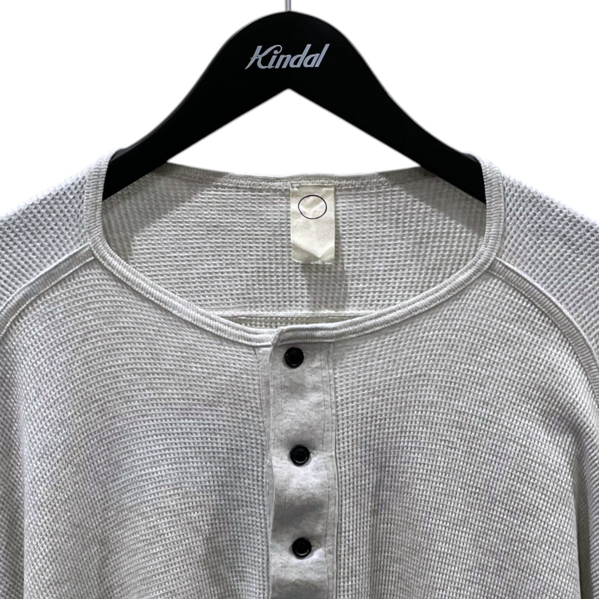ヘンリーネックワッフル長袖カットソー LONG SLEEVE HENLEY ロングスリーブヘンリー