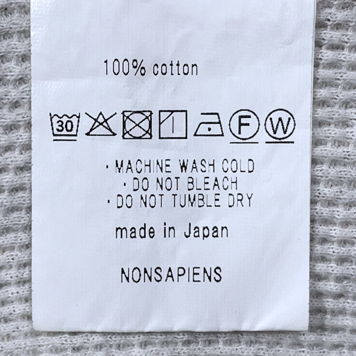 ヘンリーネックワッフル長袖カットソー LONG SLEEVE HENLEY ロングスリーブヘンリー