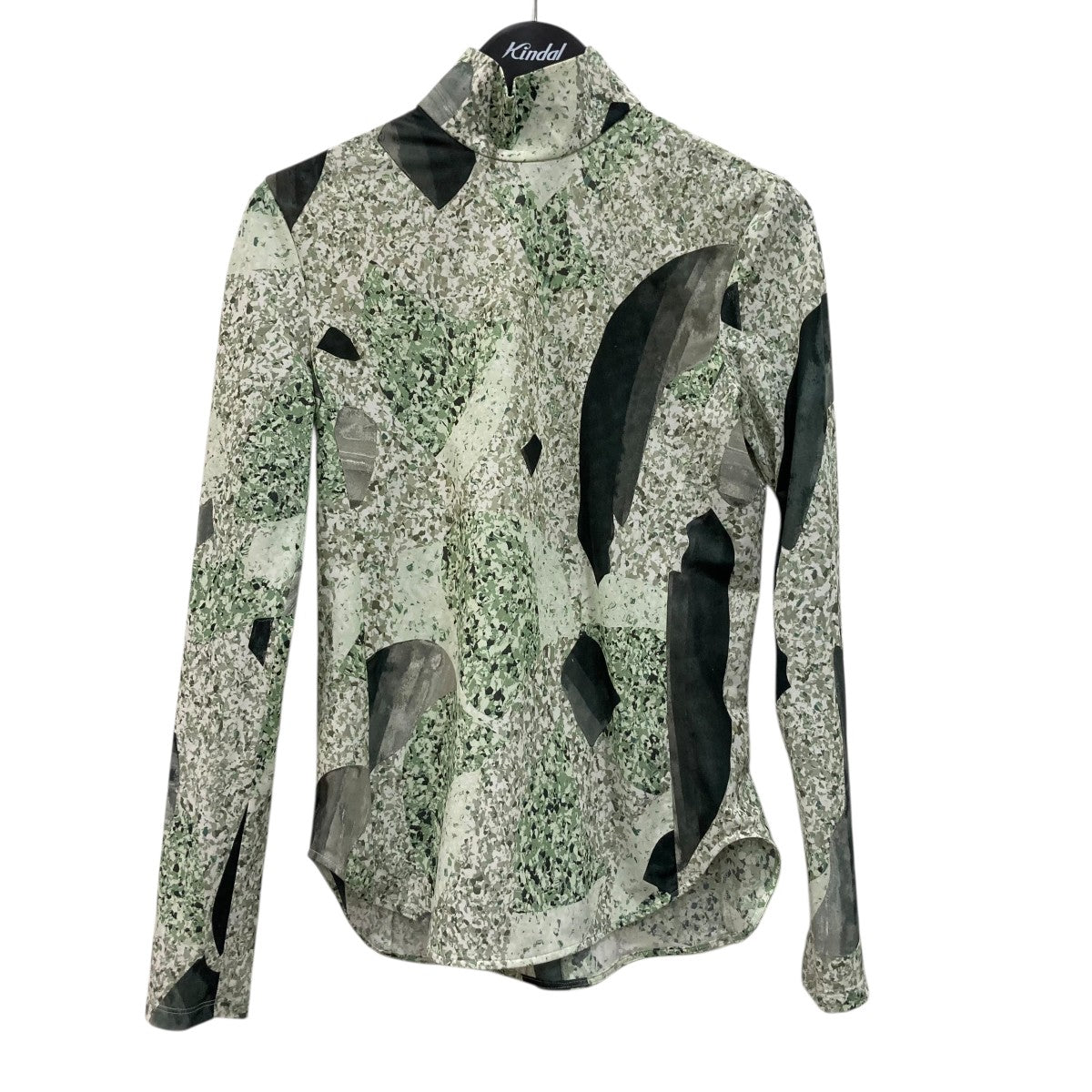25SSMarble Print Jersey High Neck Top長袖カットソーMM25FWJS076