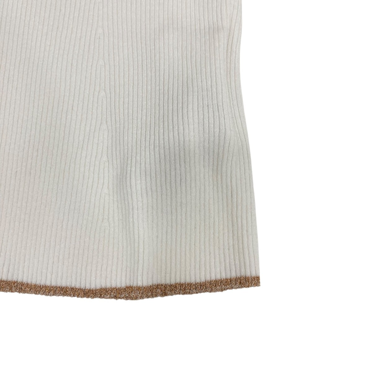 mame kurogouchi Kintsugi High Neck Knitted Top長袖ニットトップスMM24FWKN515 古着・中古-5枚目のアイテム画像