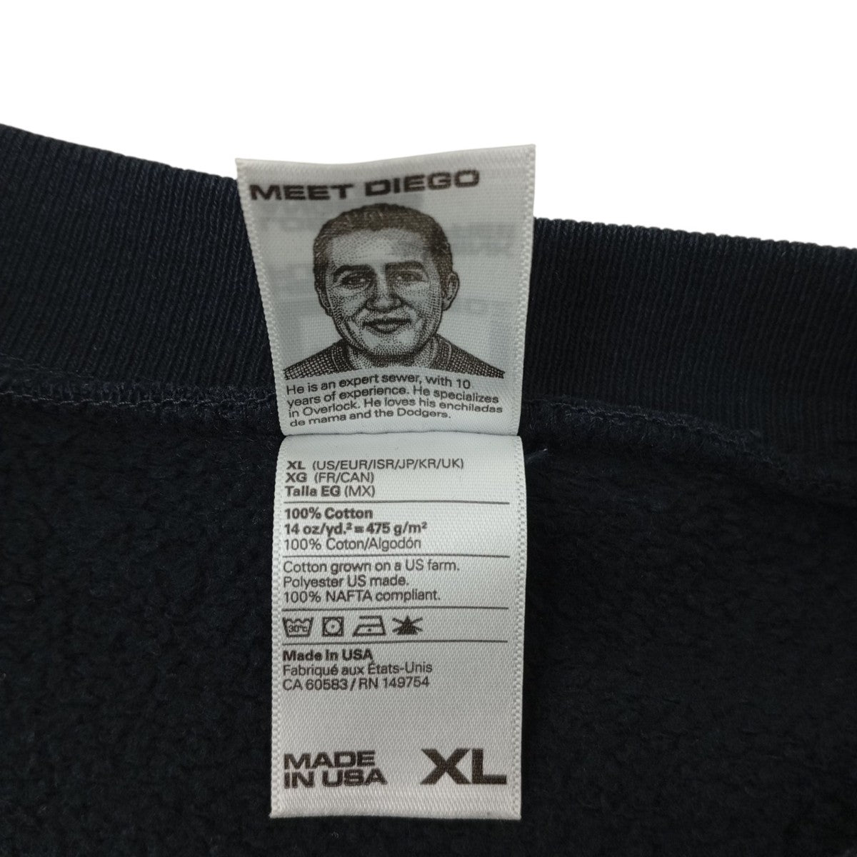 LOS ANGELES APPAREL トレーナー 古着・中古-4枚目のアイテム画像
