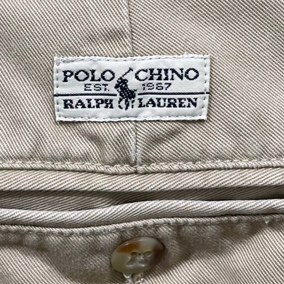 POLO RALPH LAUREN 2タックチノパンツ 古着・中古-5枚目のアイテム画像