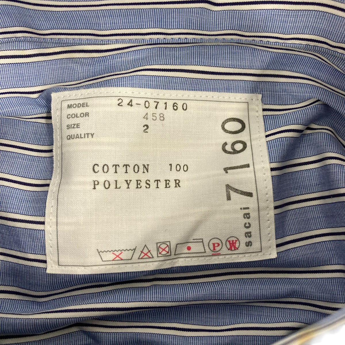 sacai×THOMAS MASON 半袖シャツ2407160 古着・中古-6枚目のアイテム画像