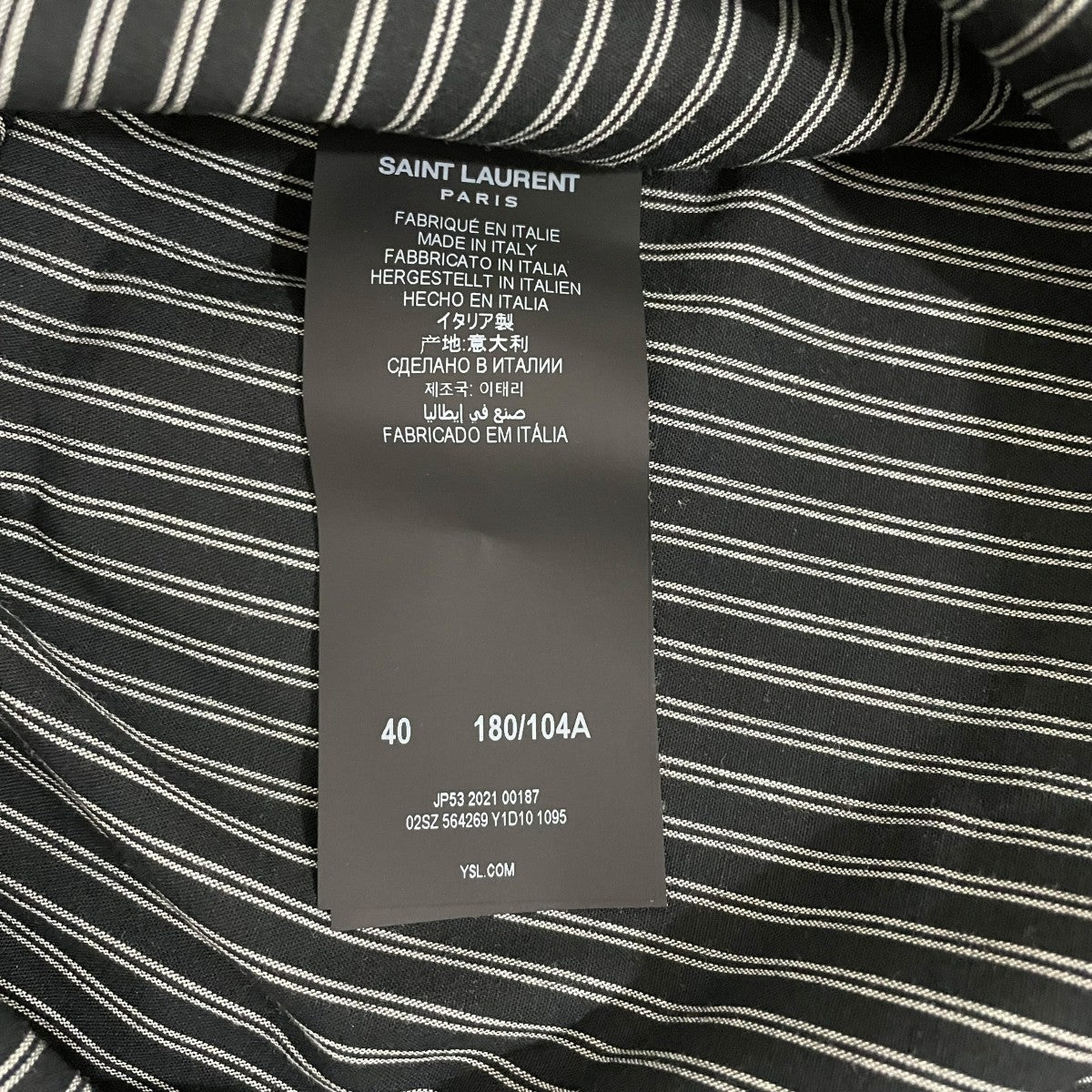 Saint Laurent Paris 長袖シャツ564269 古着・中古-6枚目のアイテム画像