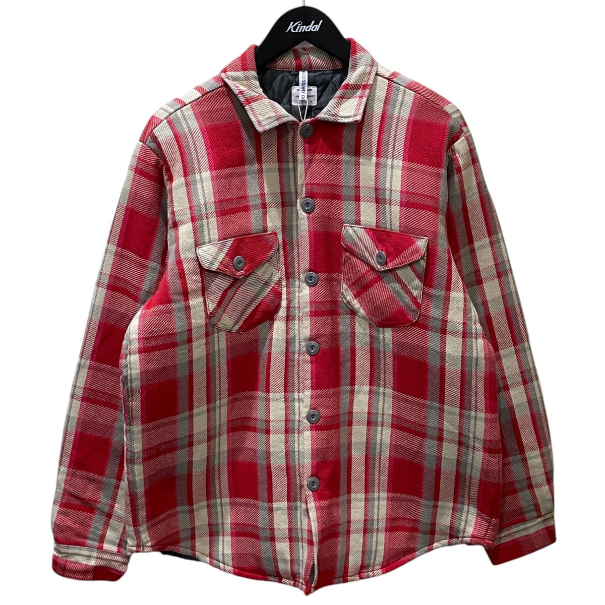 23AW チェック柄中綿シャツ QUILT SHIRTS キルトシャツ 90011859