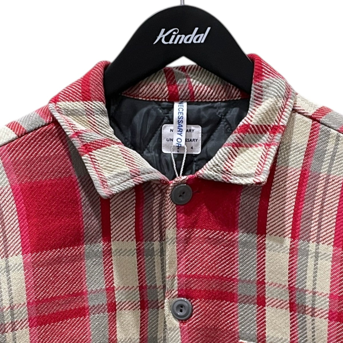 23AW チェック柄中綿シャツ QUILT SHIRTS キルトシャツ 90011859