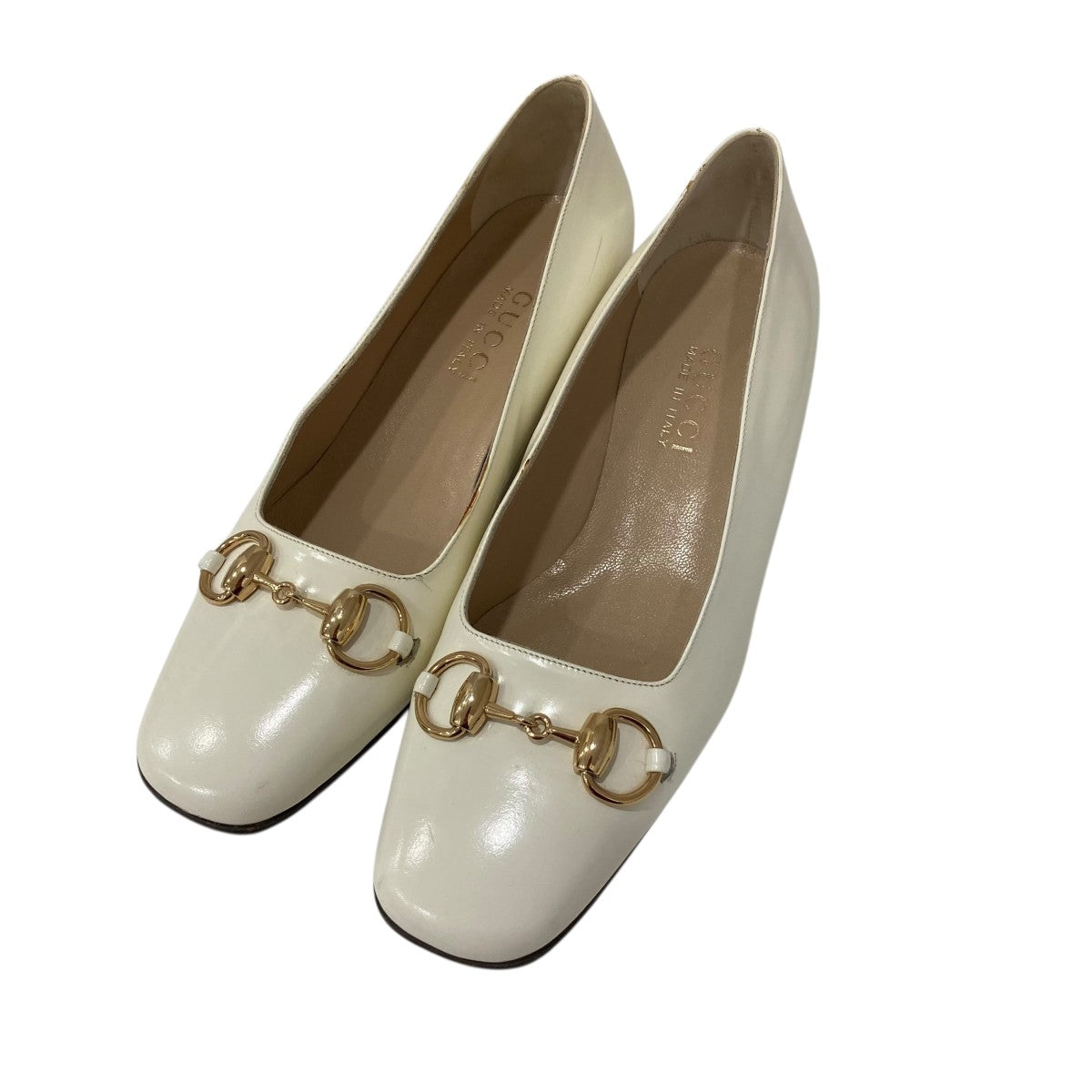 GUCCI(グッチ) ホースビットパンプス1012293 1012293 アイボリー