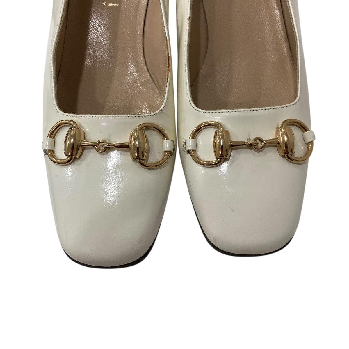GUCCI(グッチ) ホースビットパンプス1012293 1012293 アイボリー