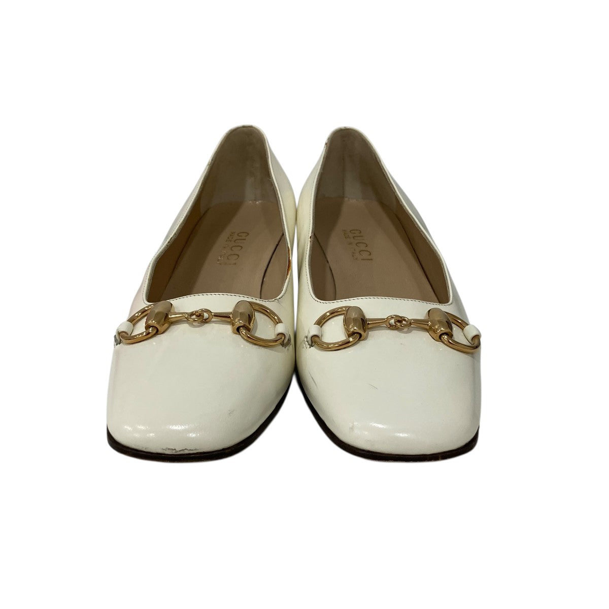 GUCCI(グッチ) ホースビットパンプス1012293 1012293 アイボリー